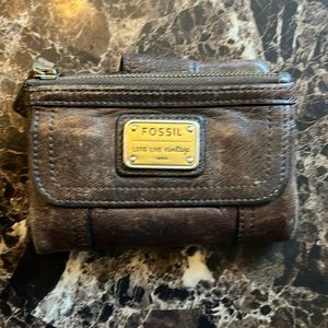 Fossil leather wallet